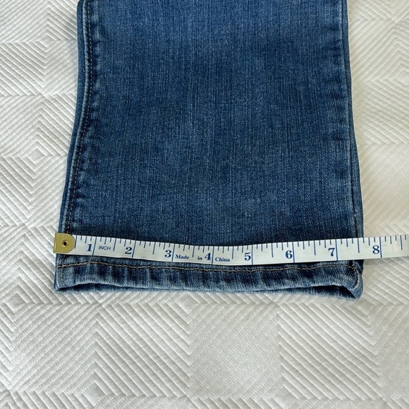 Lee Regular Fit Straight Leg Mid Rise Secretly Shapes Denim Jeans Size 14 - Picture 10 of 11